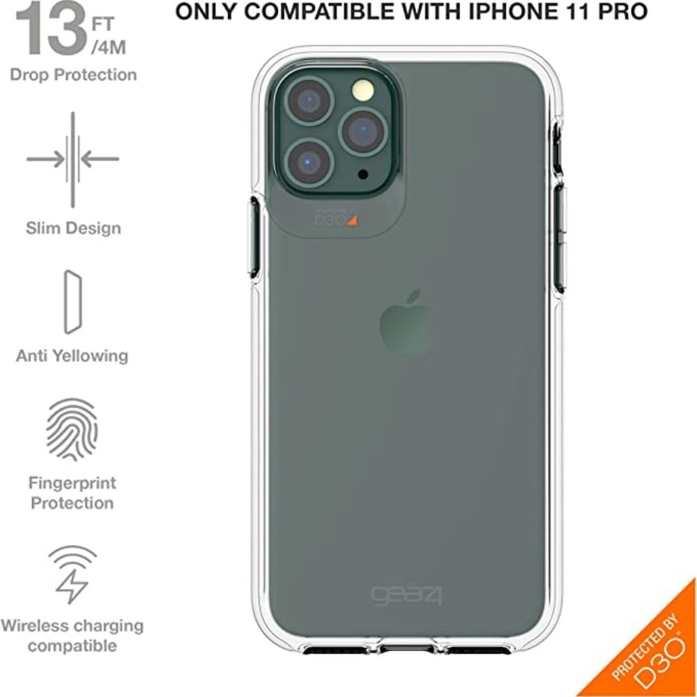 ZAGG Gear4 Crystal Palace Compatible with iPhone 11 Pro Case, Advanced Impact Pr